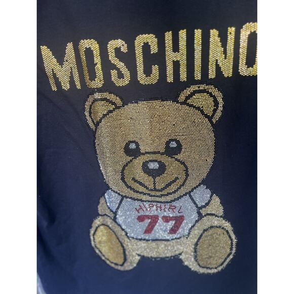 Moschino Couture! LOGO PRINT Piqué Polo Shirt. 50/L